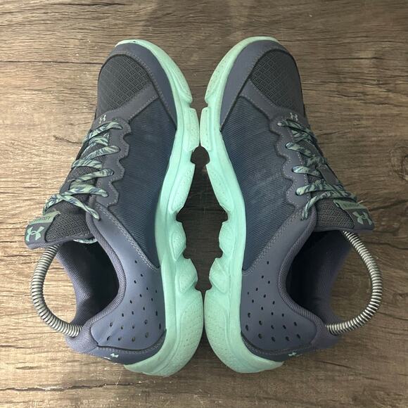 Under Armour Micro G Assert 6 Women's Running Shoes Size 7.5 (Youth 6) Blue - Picture 5 of 8